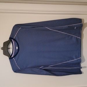 Reel Legens Freeline. Long sleeve shirt, Med. Womens.  Blue with lavender piping